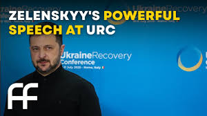 Zelenskyy's Powerful Speech at Ukraine Recovery Conference | Factual Flow