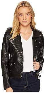 Blank Nyc Vegan Leather Moto Jacket With Studded Dragonflies In Dragonfly Women S Coat Upcycled Fashion Leather Jacket Girl Vegan Clothing