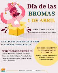En primer lugar, este domingo 22 de abril, a partir de las 11:30 horas, en la sala joven de la casa de cultura en palabras de la concejala de cultura, maría llorca, es la 1ª edición y, gracias al tesón de carmen almarcha, del club de lectura la finestra màgica, contamos con 10 escritores de diversos. Dia De Las Bromas 1 De Abril