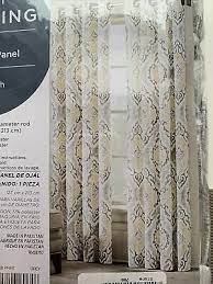 Design Solutions Caleb 84 Grommet Light Filtering Window Curtain Panel In Grey Ebay In 2021 Panel Curtains Design Solutions Window Curtains