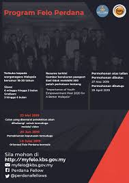 Program Felo Perdana Dan Felo Korporat Tahun 2019 Kepada Pelajar Malaysia Luar Negara