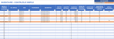 Un inventaire permanent est une organisation des comptes de stocks permettant de this information shall be ces informations sont présentées sous forme de tableau à l'annexe 1 du présent rapport. Modeles Gratuits D Inventaire Pour Excel Smartsheet