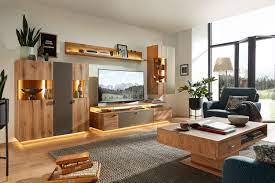 Wohnzimmer wohnwand mit schreibtisch caseconrad com. Schroder Mobel Wohnwand Davos K003 Alteiche Satinglas Bronze Mobel Letz Ihr Online Shop