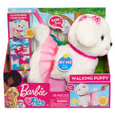 Barbie Walk And Wag Puppy White 63260 Best Buy