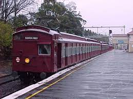 Red Rattler Train Melbourne Melbourne Australia Victoria Australia Melbourne Victoria