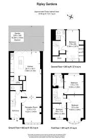 Ripley Gardens Mortlake London Sw14 4 Bed Terraced House For Sale 1 250 000 Kitchen Extension Floor Plan House Extension Plans House Floor Plans