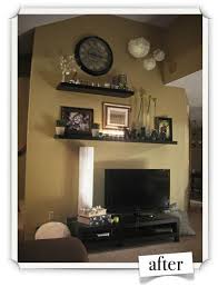 This Is Relevant To My Interests We Have A Ton Of Wall Space Above Our Tv Area Wall Decor Living Room Living Room Wall Living Room Tv Wall