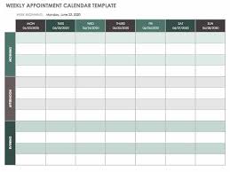Looking for free blank one week calendar printable for absolutely template? 15 Free Weekly Calendar Templates Smartsheet