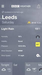The purpose of this paper is to outline a strategy for the use of a future weather modification system to achieve military objectives rather than to provide a detailed technical road map. Jonny Walker On Twitter Bbc Weather Forecast For Leeds Tomorrow Light Rain Max 15 C Min 7 C Http T Co Aksw6q9lsp Http T Co Vhtkaqanrl