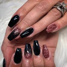 Black And Red Ombre Dip Nails Dip Powder Nails Dip Powder Nails Powder Nails Nails