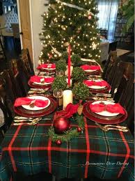 Parsimonious Decor Darling Set Your Table With Flair A Rustic Traditional Ch Christmas Table Settings Christmas Dining Room Table Gold Christmas Decorations