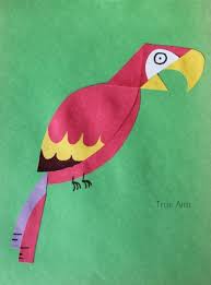 Art For Kids How To Draw A Parrot True Aim Art For Kids Easy Drawings For Kids Arts And Crafts For Kids