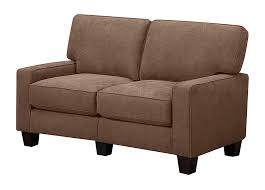 A green circle with a white checkmark in the center. Serta Rta Martinique Collection 61 Fabric Loveseat Sofa Dominica Earth Cr44939b Best Buy