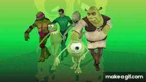 Manana No Hay Clases Shrek X Wazowski X Marcianito X Linterna Verde X Kermit Donatello On Make A Gif Find the newest wazowski gif meme. manana no hay clases shrek x wazowski x