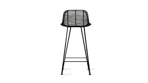 Maybe you would like to learn more about one of these? Tabouret De Bar En Rotin Noir Pietement Metal Noir Hk Living Homifab