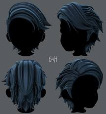3d Hair Style For Boy V52 3d Model Anime Boy Hair How To Draw Hair Boy Hairstyles