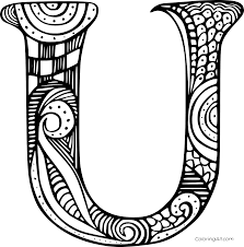 Letter u coloring pages for preschoolers: Beautiful Letter U Coloring Page Coloringall