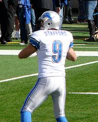 Following a pass interference penalty in the end zone and a browns timeout, stafford forced himself back on the field for one more. Matthew Stafford Wikipedia