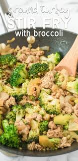 Ground turkey sweet potato skillet. Ground Turkey Stir Fry With Broccoli Crazy For Crust