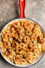 Cajun Shrimp Pasta Is A Rich Dinner That Goes Well With A Light Side Dish Such As A Green Sala Shrimp Recipes For Dinner Easy Pasta Recipes Shrimp Recipes Easy