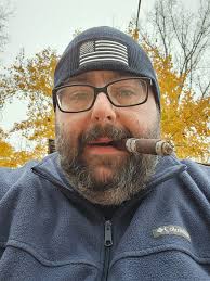 Enjoying a nce box press maduro with my coffee while doing a 15 lb bird for  today for the family since we can't get together