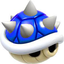 Mk7 Blue Spiny Shell Artwork Super Mario 3d World Png Super Mario 3d Super Mario Mario