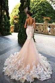 Description of dress 1, material: Mermaid Light Pink Backless Lace Appliques Wedding Dresses Short Sleeve Bridal Dre Pink Wedding Dresses Backless Mermaid Wedding Dresses Backless Wedding Dress