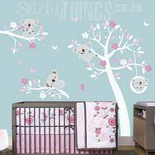 Koala Trees Wall Art Sticker Koala Wall Decal Stickythings Co Za Baby Room Wall Stickers Koala Nursery Kids Room Wall Decor