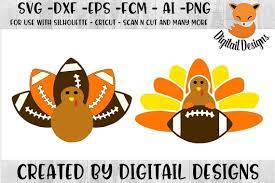 Football Turkey Svg Png Dxf Eps Fcm Ai Turkey Etsy Turkey Football Cricut Projects Vinyl Svg