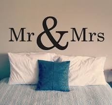 Buy room decoration wall hanging made from abstract wood. Bedroom Wall Decal Mr And Mrs Vinyl Art Sticker Wallpaper Removable Home Decor Interior Design Room Sign Decals Mural D305 Buy At The Price Of 4 98 In Aliexpress Com Imall Com