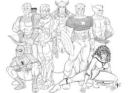 Avengers coloring pages for kids. Avengers Superheroes Printable Coloring Pages