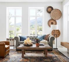 Build your ceramic barn inspired by the pottery barn living room around the main piece of furniture, the sofa. Woven Baskets Wall Art Natural Set Of 3 Pottery Barn