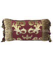 Shop for throw pillows today! Designer Holiday Pillow Burgundy Red And Gold 27x14 Reilly Chance Collection