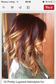 Tie Dye Sur Carre Plongeant Hair Styles Red Ombre Hair Medium Length Hair Styles