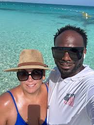 Jerk lobster and blackened fish at last stop before airport