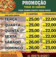 Anchoas, tocineta, jamón serrano y mozzarella. Confira A Promocao Da Semana Nas Pizzas G Da Serrana Em Paraiso Surgiu