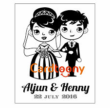 36 design kad kahwin yang simple menarik. Animasi Pengantin Lucu