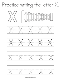 Practice Writing The Letter X Coloring Page Twisty Noodle Writing Practice Alphabet Letter Activities Alphabet Practice