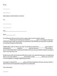 Maybe you would like to learn more about one of these? Thank You For The Invitation Sample Letters Examples