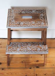 Pondicherry Stencil Stencil Furniture Stencils Wall Ikea Step Stool