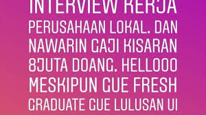 Jul 20, 2021 · dilema gaji fresh graduate takut ketinggian tapi ogah kekecilan mojok co from i1.wp.com kisaran gaji s2 fresh graduate di pindodeli karawang kondisi banjir di pt pindo deli 3 tamansari pangkalan karawang jawa barat kondisi banjir di pt pindo deli 3 tamansari. Fahri Hamzah Dari Dulu Lulusan Ui Merasa Punya Standar Gaji Yang Lebih Tinggi Dari Kampus Lain Tribunnews Com Mobile