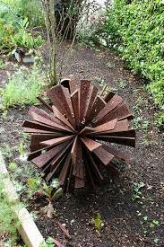 6steel Shard Ball Metall Gartenskulpturen Gartenskulptur Metall Gartenkunst