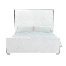 A modern farmhouse set in a prairie setting exudes charm and simplicity. Pulaski Modern Farmhouse Metal Frame White Wood Queen Bed D192 Br K8