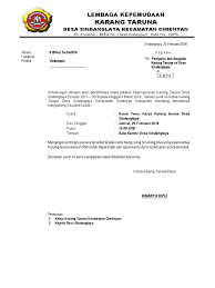 Bisa digunakan untuk persiapan acara 17 agustusan atau acara resmi lain. Contoh Surat Tugas Organisasi Karang Taruna Nusagates