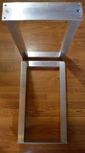 Metal Table Legs 2 Aluminum U Shaped Table Legs Etsy Metal Table Legs Table Legs Metal Table