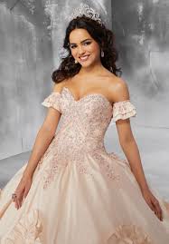 Eddy k style ek1320 go from dramatic to classic with this detachable skirt dt130. Beaded Lace Appliques On A Silky Taffeta Ball Gown With Detachable Sleeves Morilee Germany