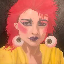 Tattoo you...** Nina Hagen backstage at Arena in Oberhausen, 2004.