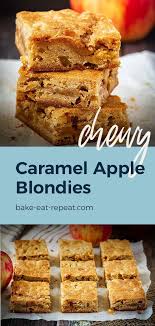 Bake Up Some Chewy Caramel Apple Blondies For The Perfect Treat Dessert Recipes Apple Blondies Apple Blondies Recipe
