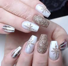 New Year S Nails Gold Glitter Nails Winter Nails Acrylic Xmas Nails