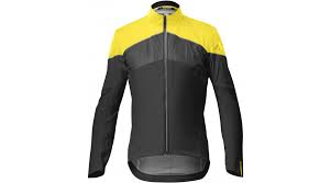 mavic cosmic h2o sl rain jacket men size s yellow mavic black